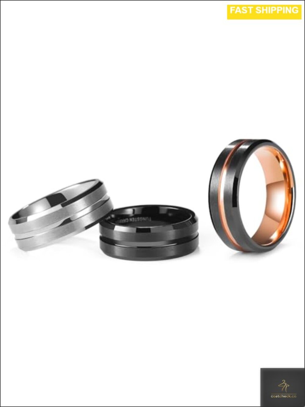 Tungsten Carbide Wedding Band for Men Comfort Fit Ring